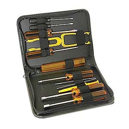 Fivegears 12 Pieces Computer Tool Kit - Black Vinyl Zipper Case FI276437